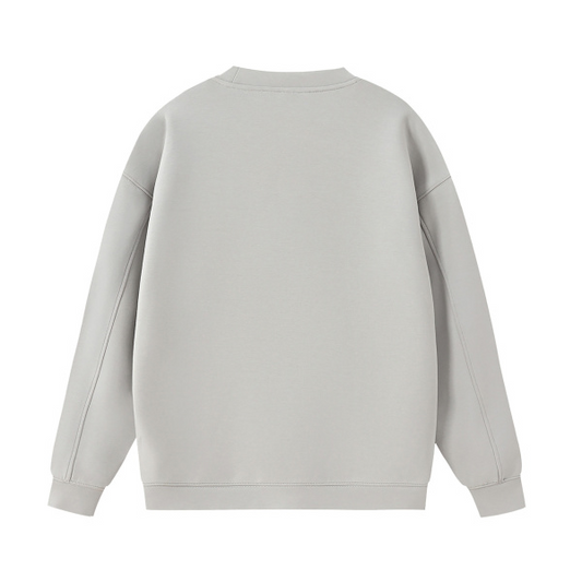 Collection 1 Virginia Essential Heavyweight Crewneck Sweatshirt - Gray behind