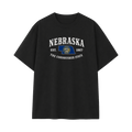 Collection 8 Nebraska Essential Cotton T-Shirt - Black front
