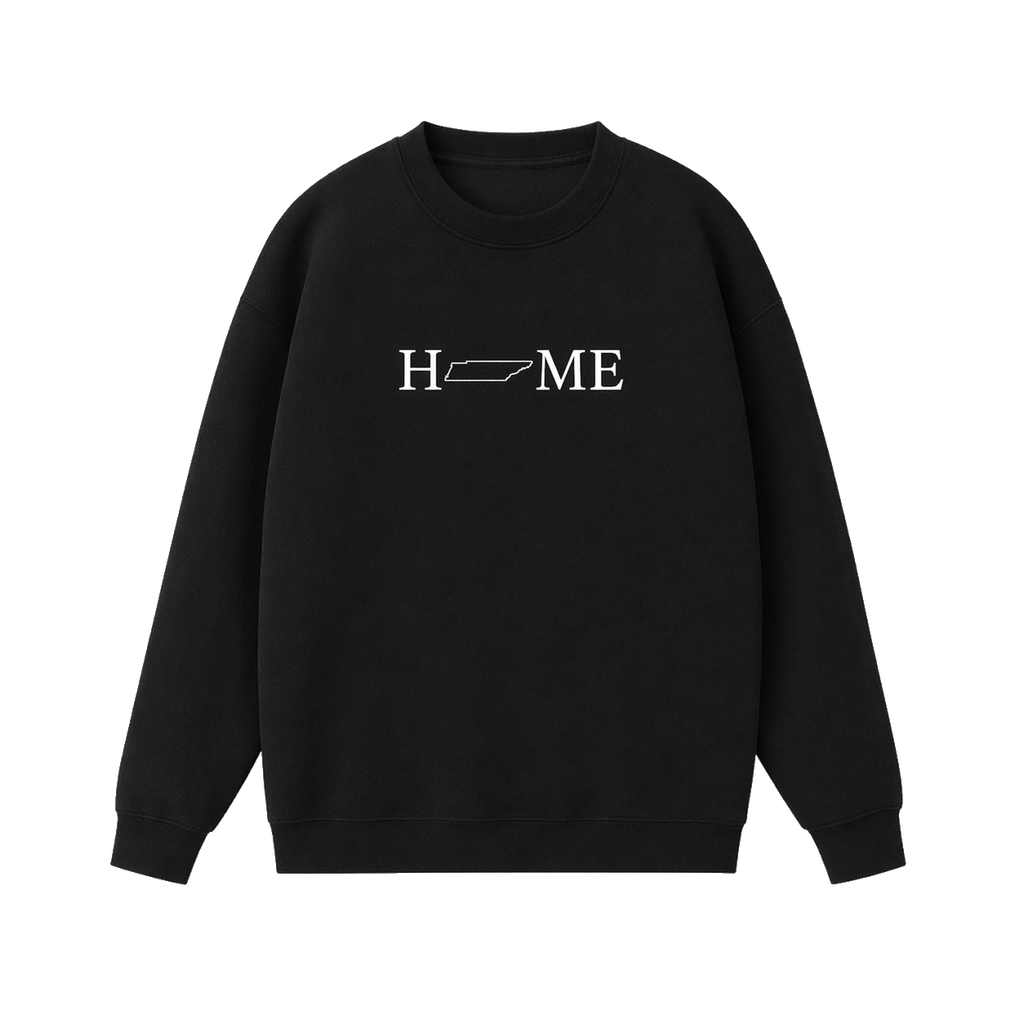 Collection 5 Tennessee Essential Heavyweight Crewneck Sweatshirt - Black front