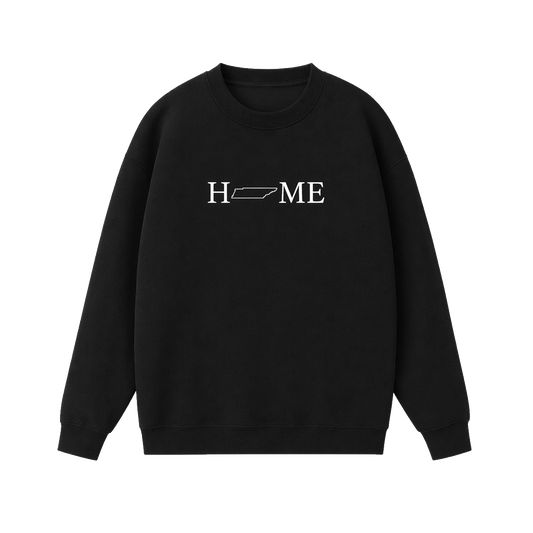 Collection 5 Tennessee Essential Heavyweight Crewneck Sweatshirt - Black front