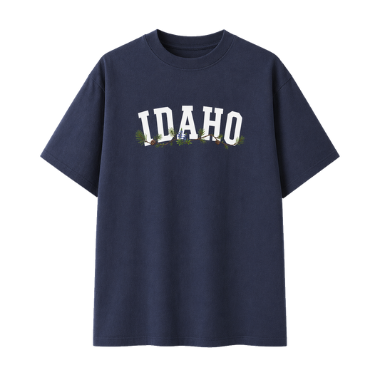 Collection 10 Idaho Essential Cotton T-Shirt - Navy Blue front