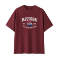Collection 8 Missouri Essential Cotton T-Shirt - Wine Gray front
