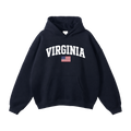 Collection 2 Virginia Oversize Fleeced Hoodie - Black front