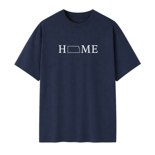 Collection 5 Kansas Essential Cotton T-Shirt - Navy Blue front