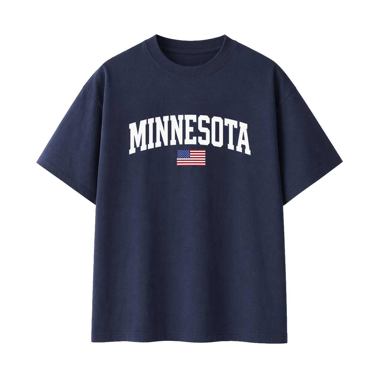 Collection 2 Minnesota Essential Cotton T-Shirt - Navy Blue front