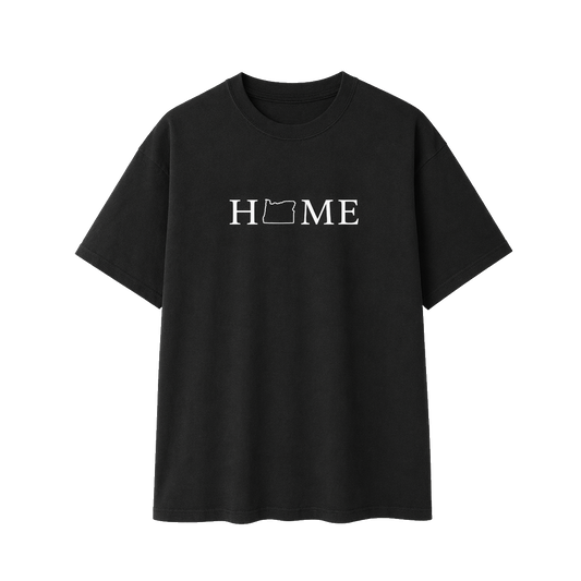 Collection 5 Oregon Essential Cotton T-Shirt - Black front