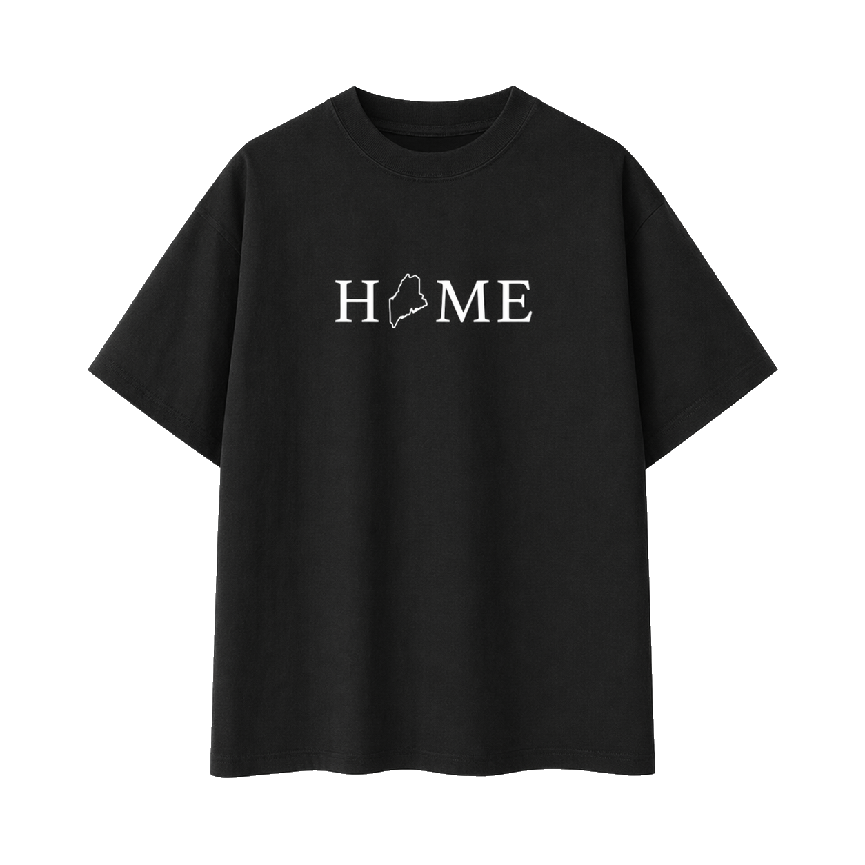 Collection 5 Maine Essential Cotton T-Shirt - Black front