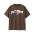 Collection 2 North Dakota Essential Cotton T-Shirt - Coffee front