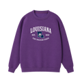 Collection 8 Louisiana Essential Heavyweight Crewneck Sweatshirt - Purple front