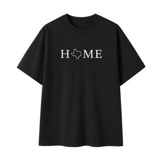 Collection 5 Texas Essential Cotton T-Shirt - Black front