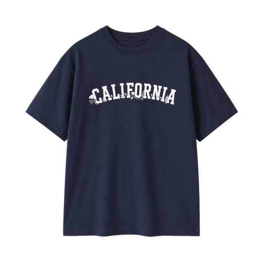 Collection 10 California Essential Cotton T-Shirt - Navy Blue front