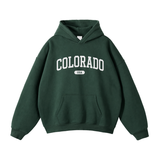 Collection 4 Colorado Oversize Fleeced Hoodie - Eden Green front