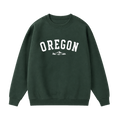Collection 9 Oregon Essential Heavyweight Crewneck Sweatshirt - Dark Green front
