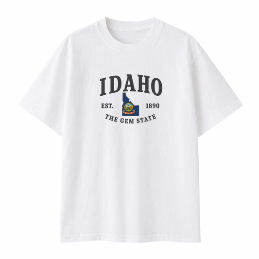 Collection 8 Idaho Essential Cotton T-Shirt - White front