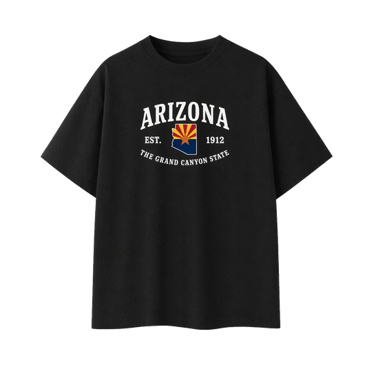 Collection 8 Arizona Essential Cotton T-Shirt - Black front