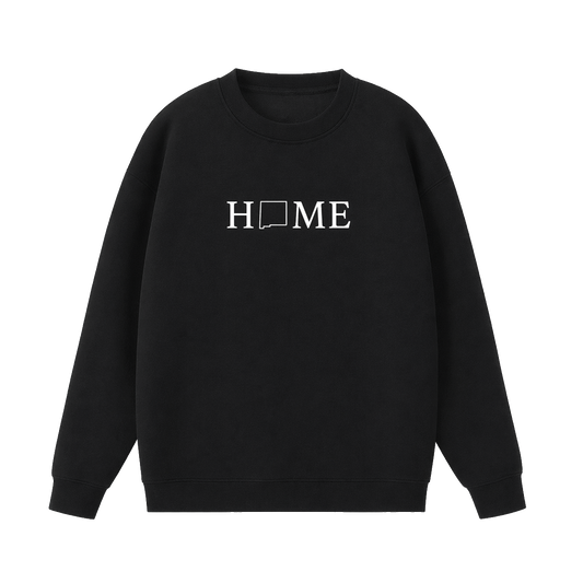 Collection 5 New Mexico Essential Heavyweight Crewneck Sweatshirt - Black front