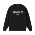 Collection 6 Hawaii Essential Heavyweight Crewneck Sweatshirt - Black front