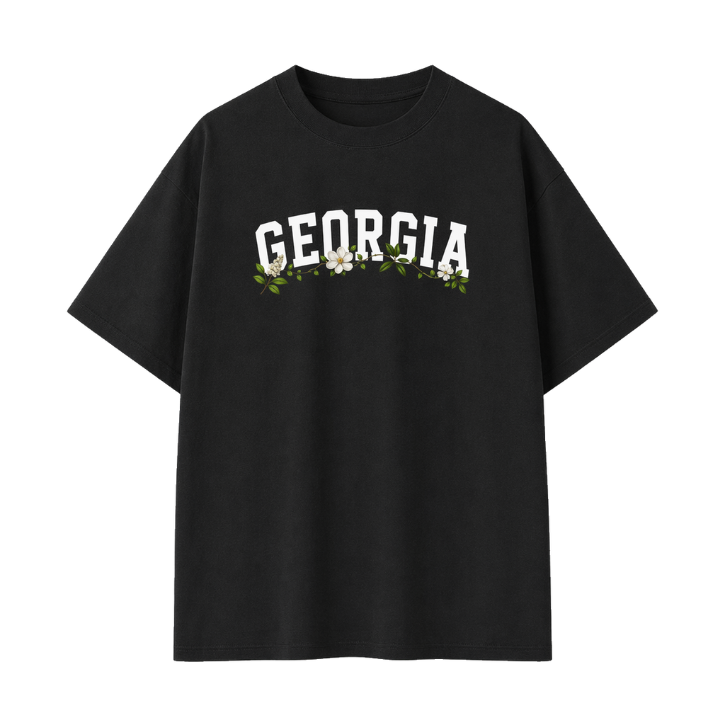 Collection 10 Georgia Essential Cotton T-Shirt - Black front