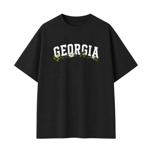 Collection 10 Georgia Essential Cotton T-Shirt - Black front