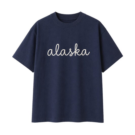Collection 3 Alaska Essential Cotton T-Shirt - Navy Blue front