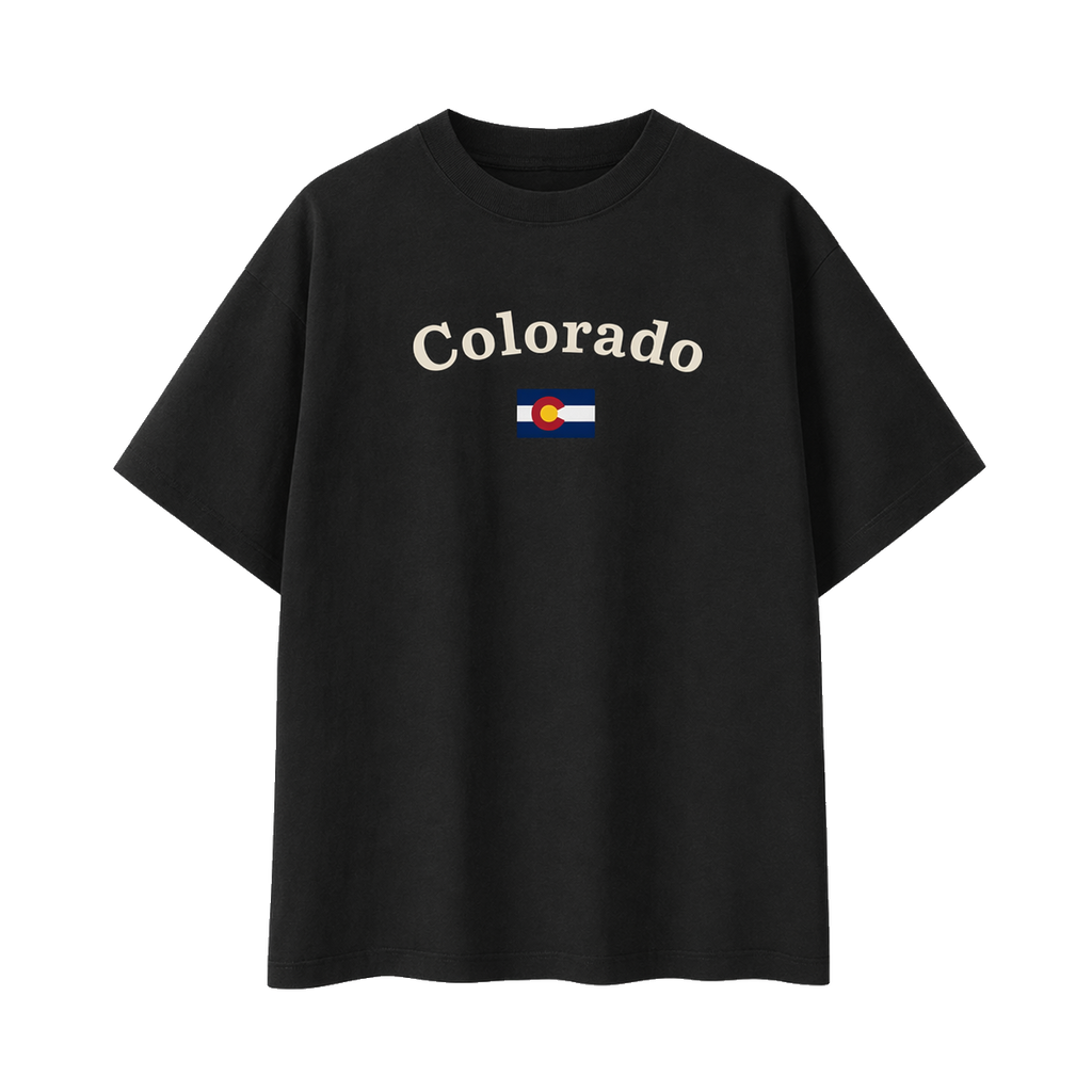Collection 6 Colorado Essential Cotton T-Shirt - Black front