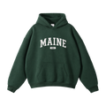 Collection 4 Maine Oversize Fleeced Hoodie - Eden Green front