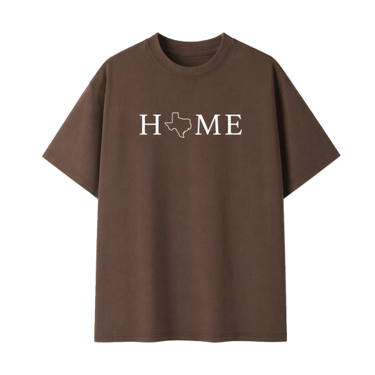 Collection 5 Texas Essential Cotton T-Shirt - Coffee front