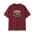 Collection 8 Ohio Essential Cotton T-Shirt - Wine Gray front