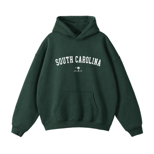Collection 9 South Carolina Oversize Fleeced Hoodie - Eden Green front