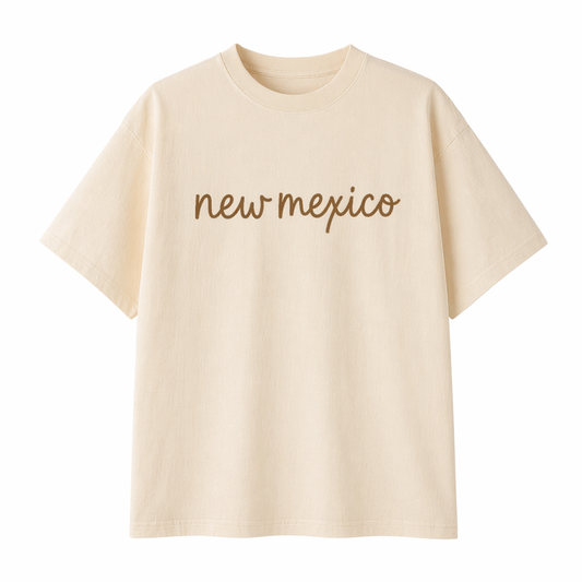 Collection 3 New Mexico Essential Cotton T-Shirt - Apricot front