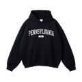Collection 4 Pennsylvania Oversize Fleeced Hoodie - Black front