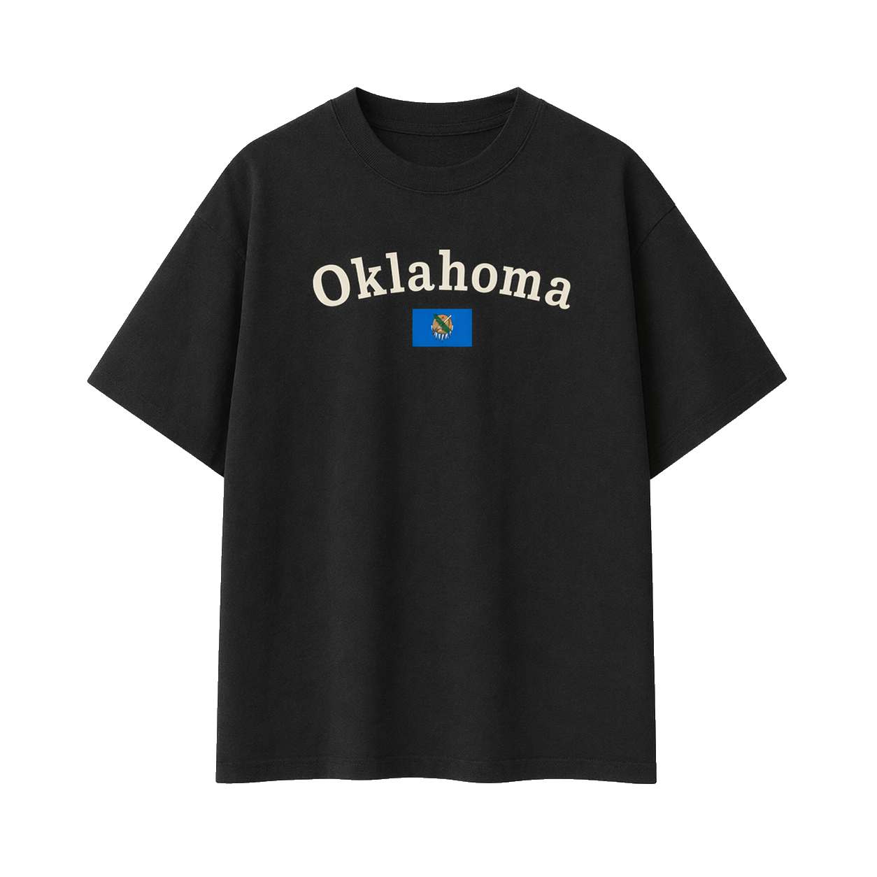 Collection 6 Oklahoma Essential Cotton T-Shirt - Black front