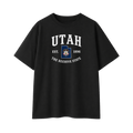 Collection 8 Utah Essential Cotton T-Shirt - Black front