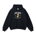 Collection 8 New Jersey Oversize Fleeced Hoodie - Black front
