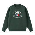 Collection 8 Iowa Essential Heavyweight Crewneck Sweatshirt - Dark Green front