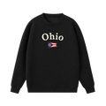 Collection 6 Ohio Essential Heavyweight Crewneck Sweatshirt - Black front