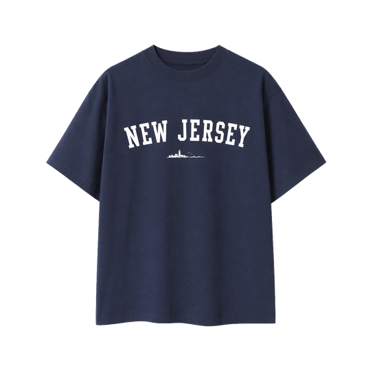 Collection 9 New Jersey Essential Cotton T-Shirt - Navy Blue front