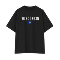 Collection 7 Wisconsin Essential Cotton T-Shirt - Black front