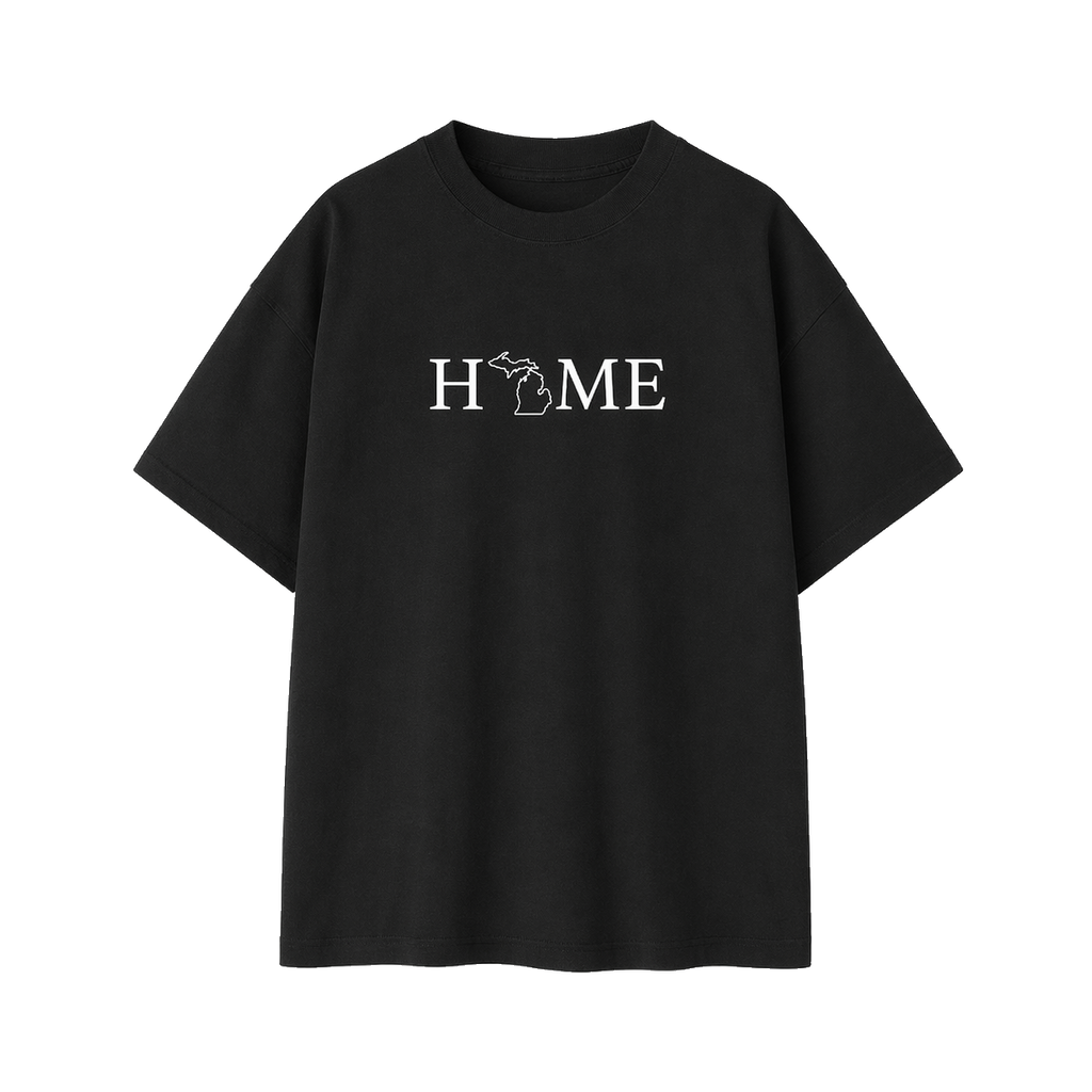 Collection 5 Michigan Essential Cotton T-Shirt - Black front
