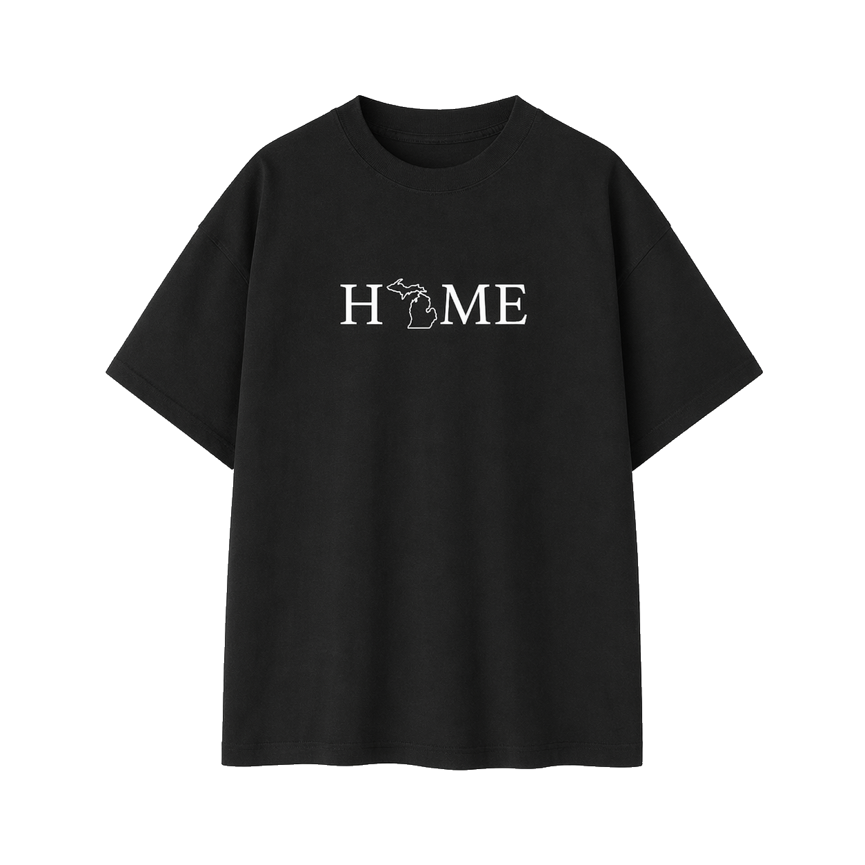 Collection 5 Michigan Essential Cotton T-Shirt - Black front