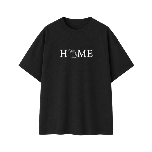 Collection 5 Michigan Essential Cotton T-Shirt - Black front
