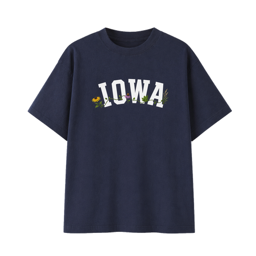 Collection 10 Iowa Essential Cotton T-Shirt - Navy Blue front