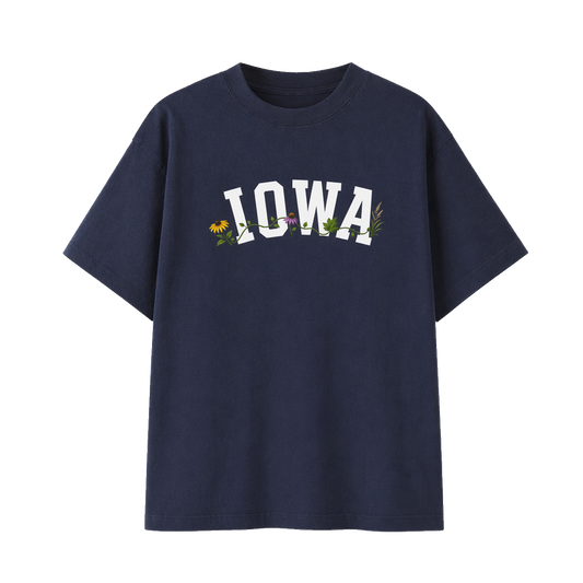 Collection 10 Iowa Essential Cotton T-Shirt - Navy Blue front