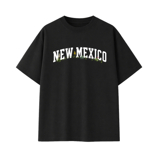 Collection 10 New Mexico Essential Cotton T-Shirt - Black front