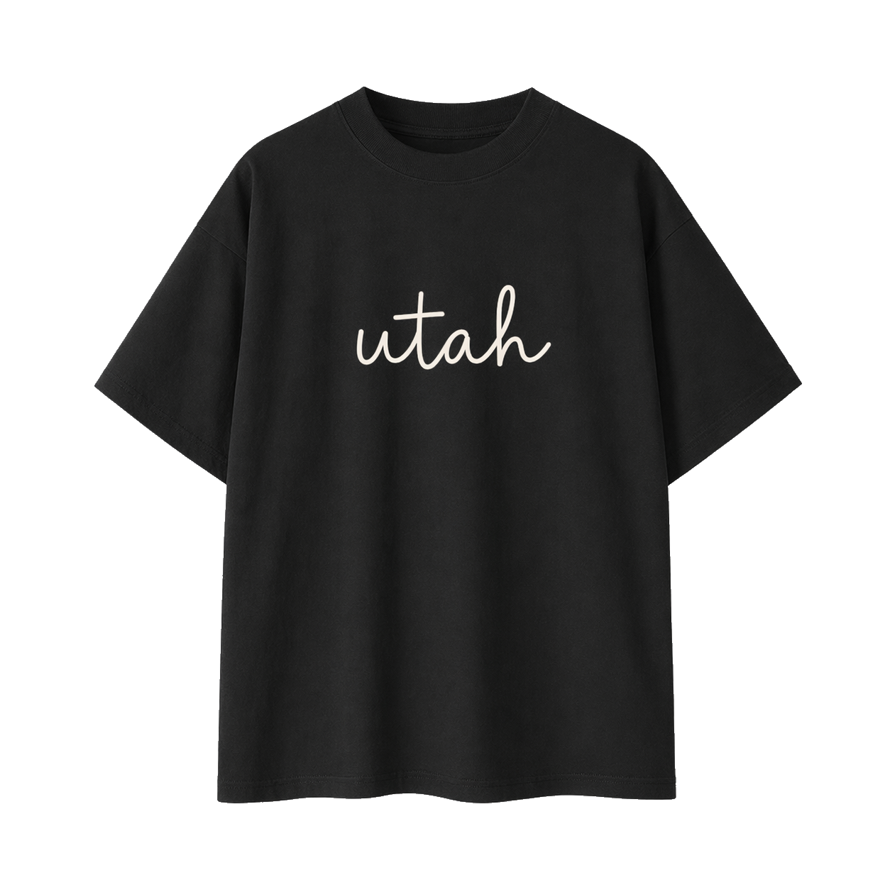 Collection 3 Utah Essential Cotton T-Shirt - Black front