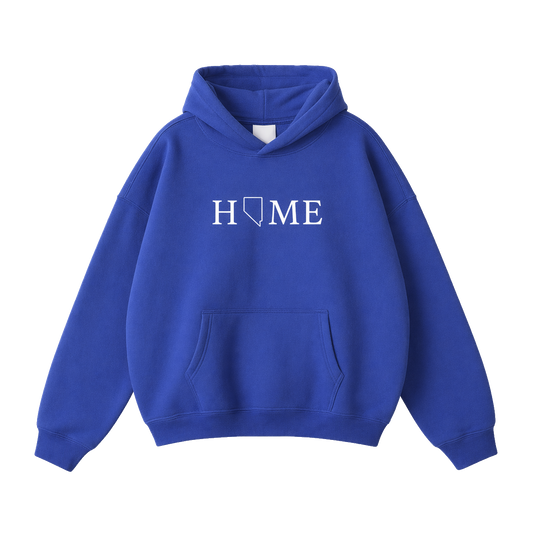Collection 5 Nevada Oversize Fleeced Hoodie - Klein Blue front