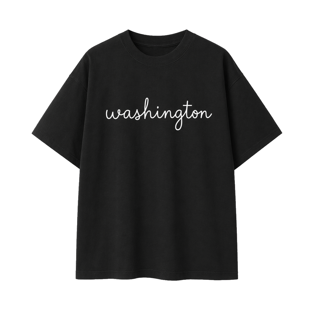 Collection 3 Washington Essential Cotton T-Shirt - Black front