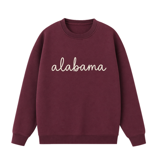 Collection 3 Alabama Essential Heavyweight Crewneck Sweatshirt - Dull Red front