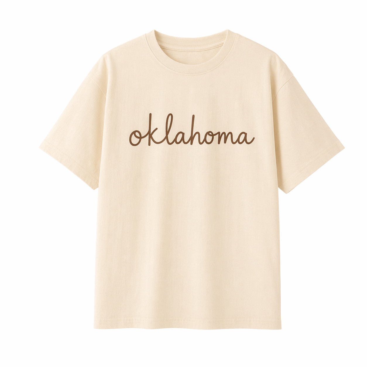 Collection 3 Oklahoma Essential Cotton T-Shirt - Apricot front