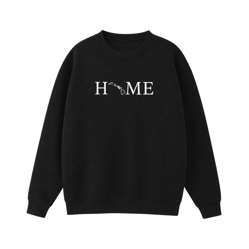 Collection 5 Hawaii Essential Heavyweight Crewneck Sweatshirt - Black front